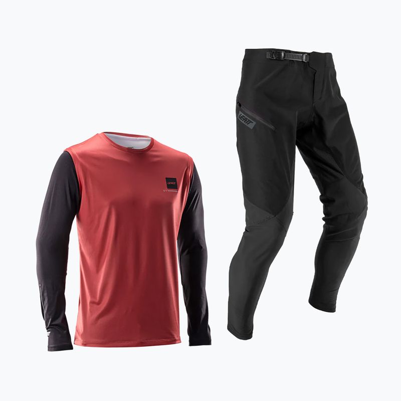 Komplet rowerowy męski Leatt Ride Kit MTB 1.0 dusty red