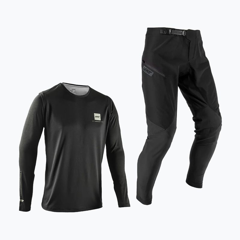 Komplet rowerowy dziecięcy Leatt Ride Kit MTB 1.0 ghost black