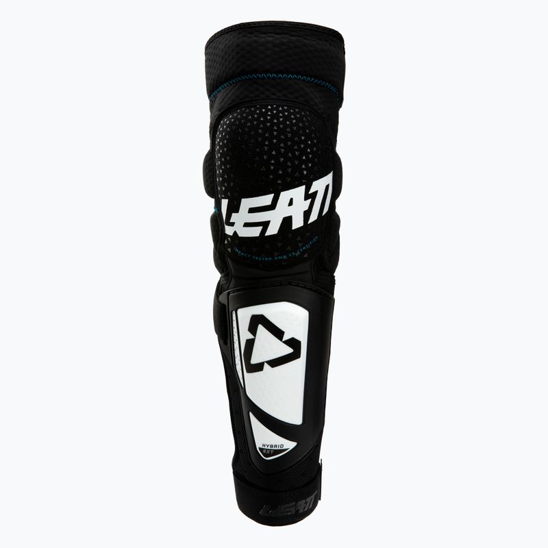 Ochraniacze rowerowe na kolana i piszczele Leatt 3DF Hybrid EXT white/black 2
