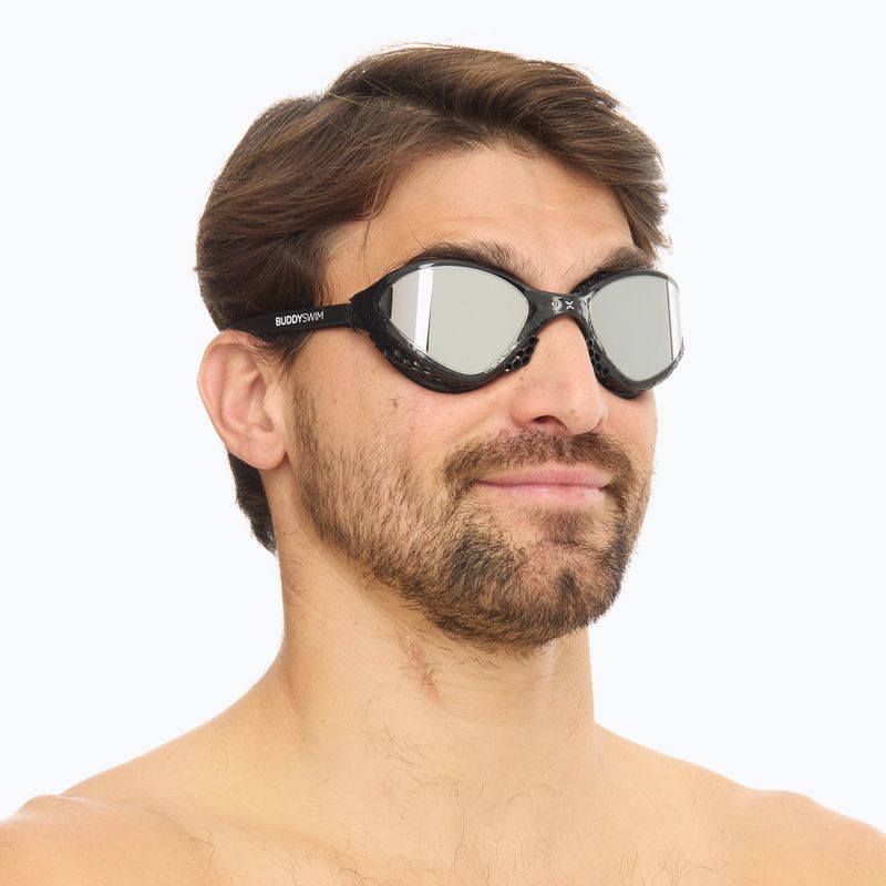Okulary do pływania BuddySwim OzeanX Mirror black/silver 7