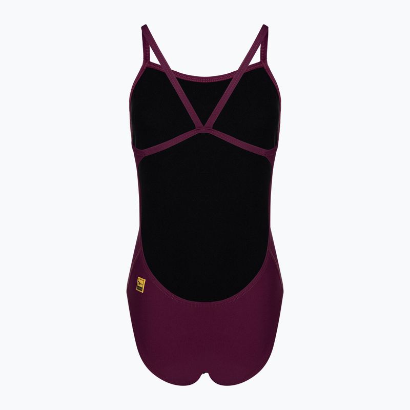 Strój pływacki jednoczęściowy damski FINIS Openback Solid cabernet 2