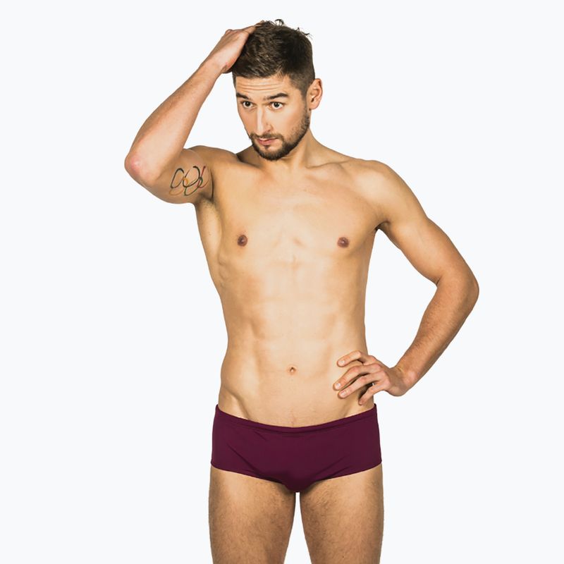 Slipy pływackie męskie FINIS Aqua Short Solid cabernet 4