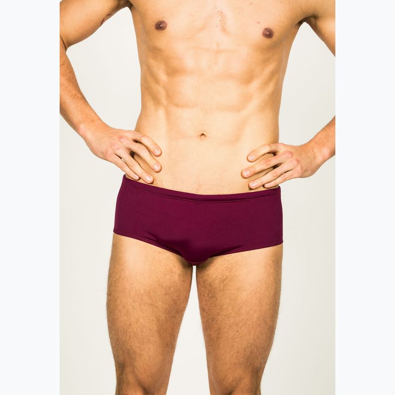 Slipy pływackie męskie FINIS Aqua Short Solid cabernet 5