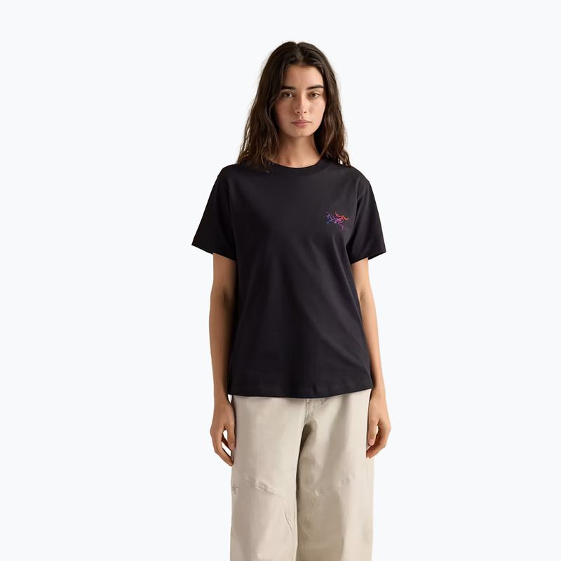 Koszulka damska Arcteryx Kragg Cotton Little Bird Crew black/multi
