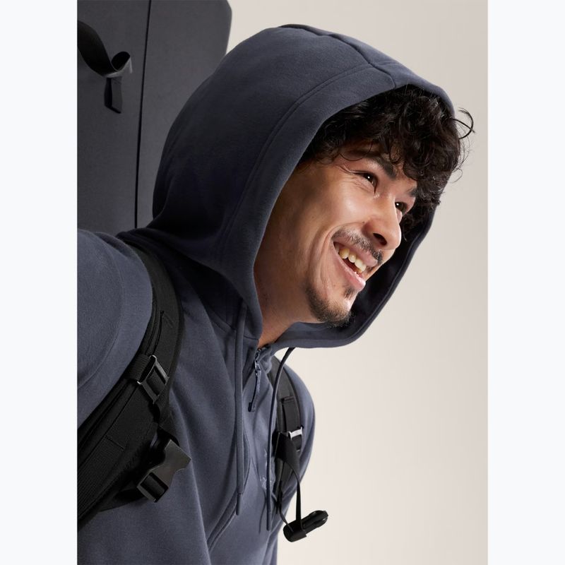 Bluza polarowa trekkingowa męska Arcteryx Emblem Fleece Full-Zip Hoody dark stratus 5