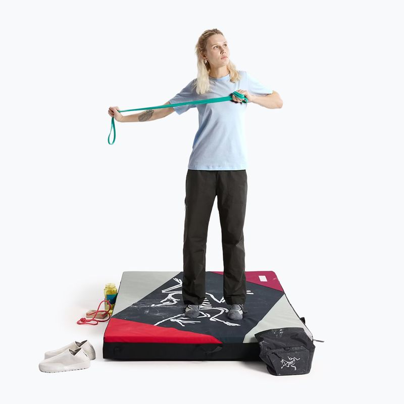 Koszulka damska Arcteryx Kragg Sl Cotton Emblem Crew mallow alpine blue 2