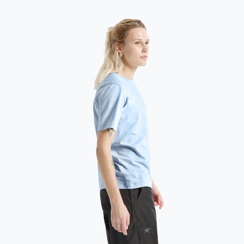 Koszulka damska Arcteryx Kragg Sl Cotton Emblem Crew mallow alpine blue 4