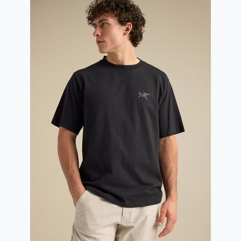 Koszulka męska Arcteryx Kragg Cotton Emblem Crew SS black 5