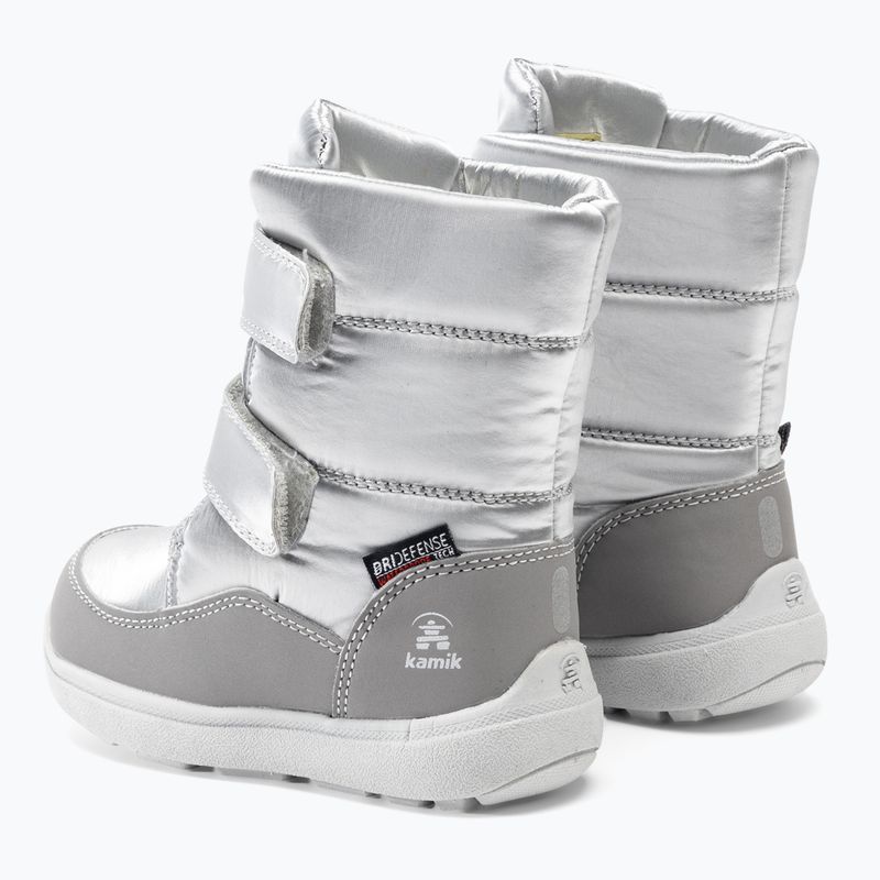 Śniegowce dziecięce Kamik Snowcutie silver 3