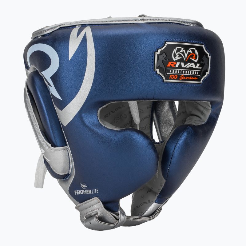 Kask bokserski Rival RHG100 Professional Headgear blue/silver