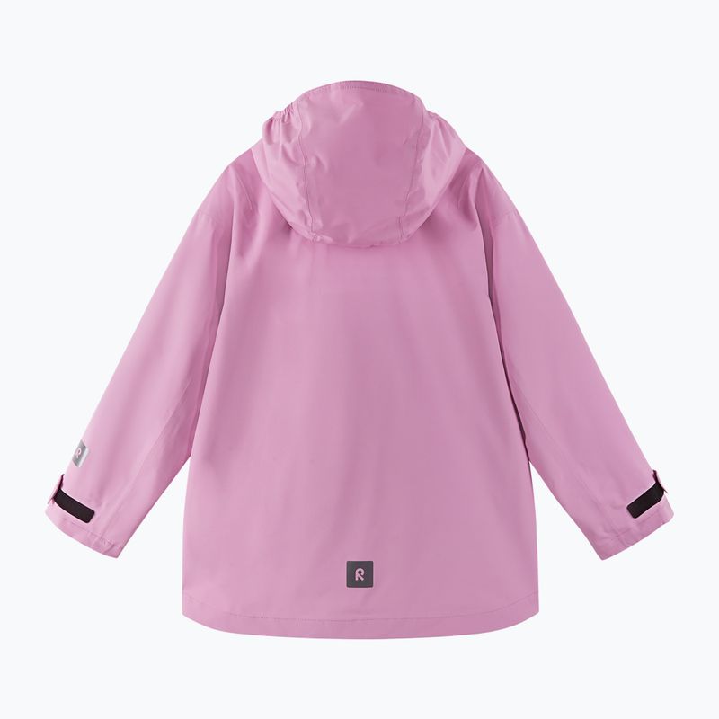 Kurtka przeciwdeszczowa dziecięca Reima Kuhmo classic pink 3