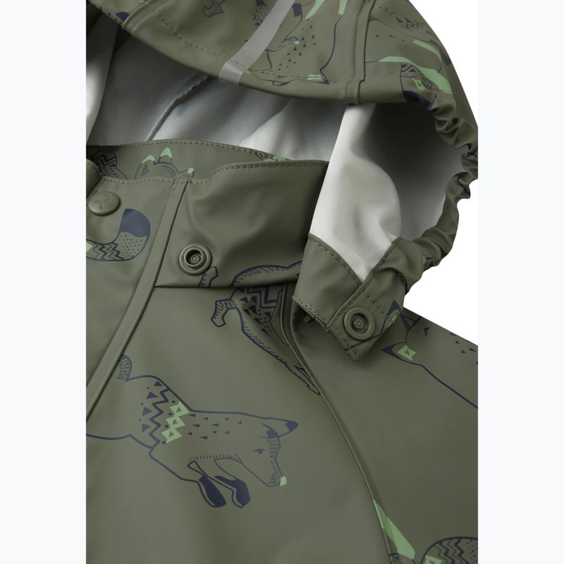 Kurtka przeciwdeszczowa dziecięca Reima Vesi greyish green 5100058A-698B 5
