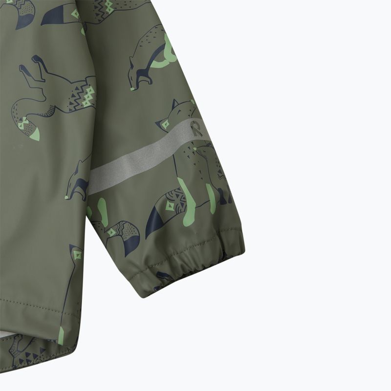 Kurtka przeciwdeszczowa dziecięca Reima Vesi greyish green 5100058A-698B 7