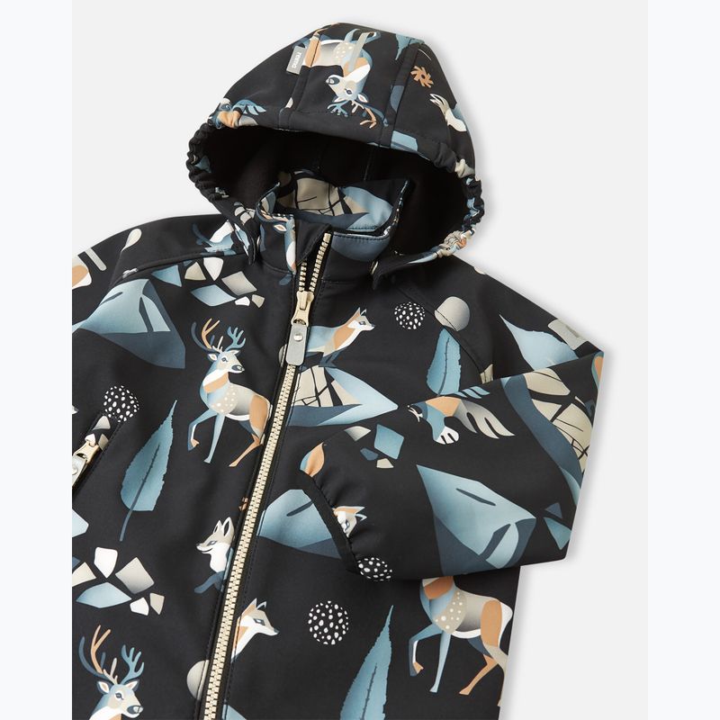 Kombinezon softshell dziecięcy Reima Mjosa black 3