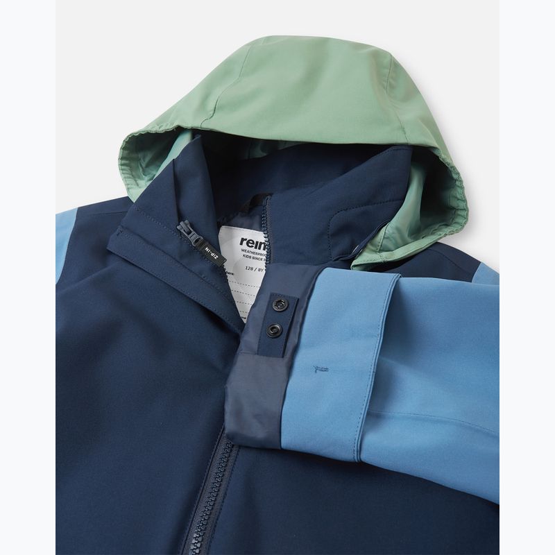 Kurtka softshell dziecięca Reima Sysma navy 5