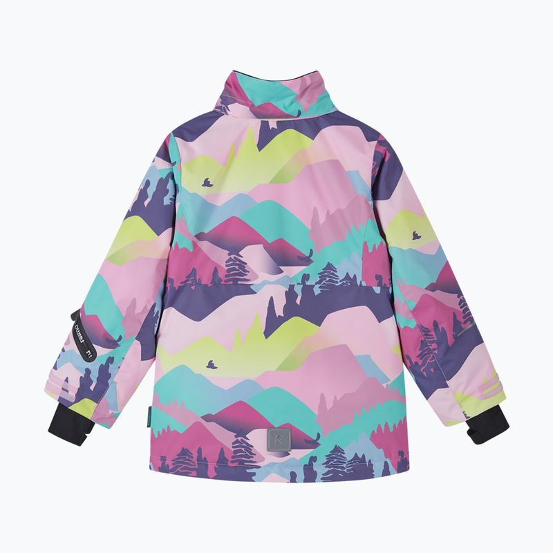Kurtka narciarska dziecięca Reima Kiiruna grey pink 3