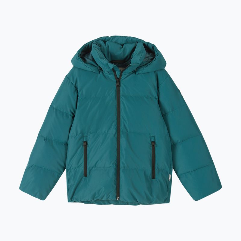 Kurtka puchowa dziecięca Reima Paimio dark teal