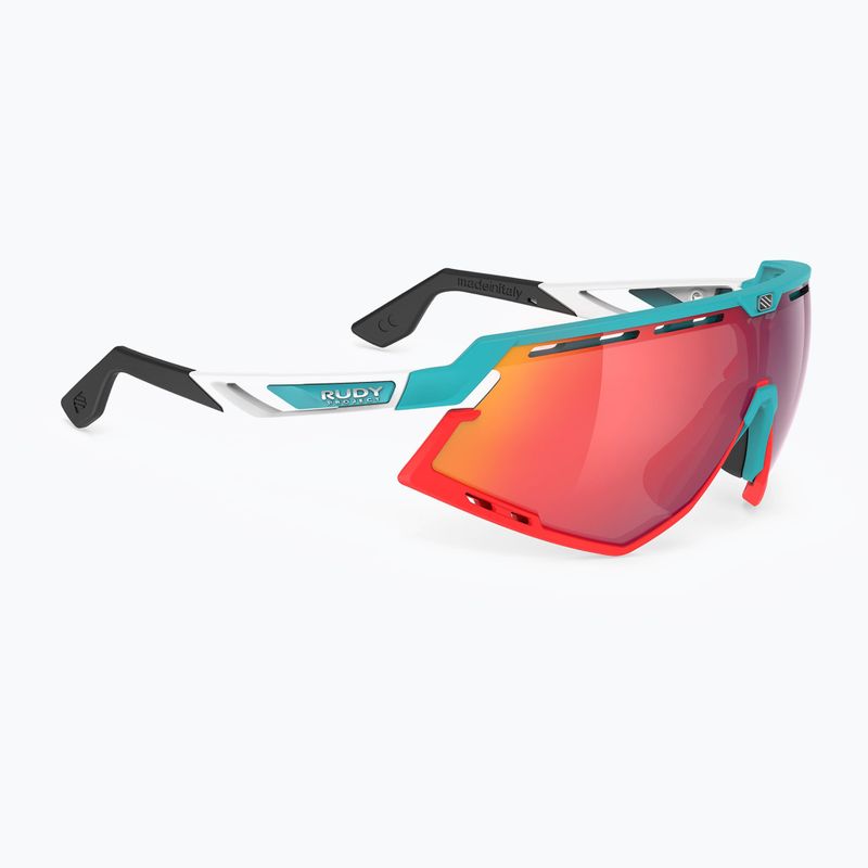 Okulary przeciwsłoneczne Rudy Project Defender emerald white matte/multilaser red 2
