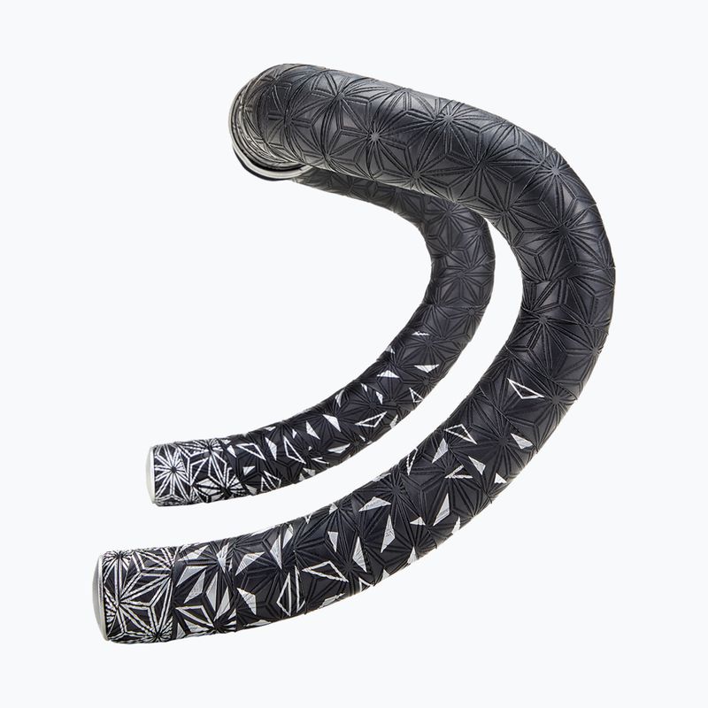 Owijka na kierownicę SUPACAZ Super Sticky Kush Star Fade platinum print/ano platinum plugs