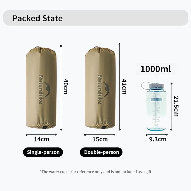 Namiot trekkingowy 1-osobowy Naturehike Mongar UL1 15D moon rock sand 6