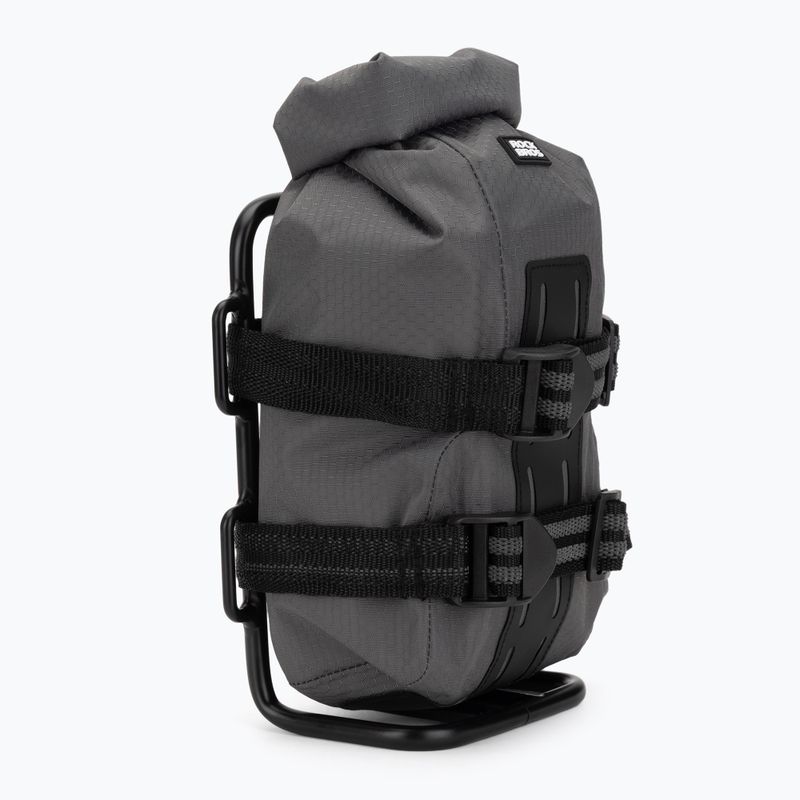 Torba i bagażnik na widelec rowerowy Rockbros Front Fork Rack+Fork Bag grey/black 2