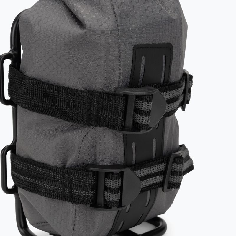 Torba i bagażnik na widelec rowerowy Rockbros Front Fork Rack+Fork Bag grey/black 4