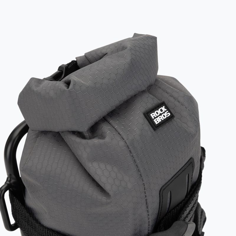 Torba i bagażnik na widelec rowerowy Rockbros Front Fork Rack+Fork Bag grey/black 5