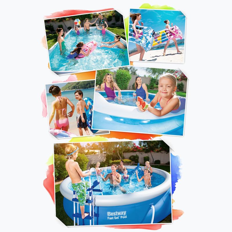 Basen stelażowy Bestway Steel Pro Max Pool Set 305 x 76 cm szary 9