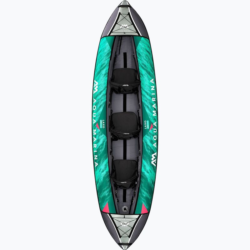 Kajak pompowany 3-osobowy Aqua Marina Laxo Recreational Kayak 12'6" 380 cm dark green 2