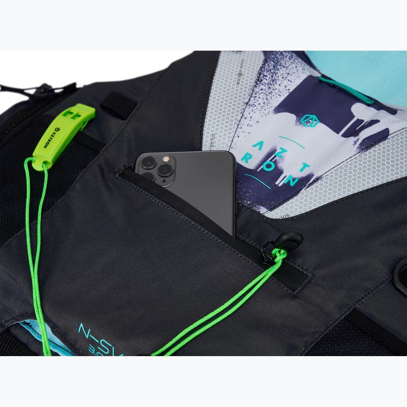 Kamizelka asekuracyjna męska Aztron N-SV 3.0 Nylon puzzle grey/mint 11