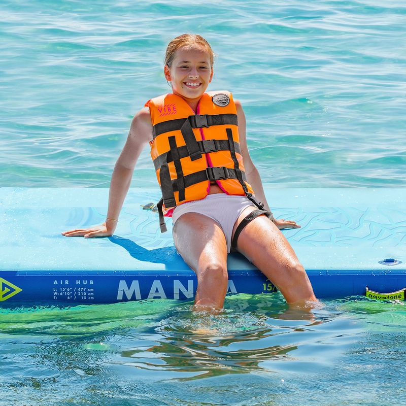 Kamizelka asekuracyjna dziecięca Aquatone Vibe Youth Safety Vest orange 7
