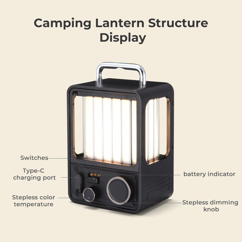 Lampa turystyczna Flextail Villa green 4