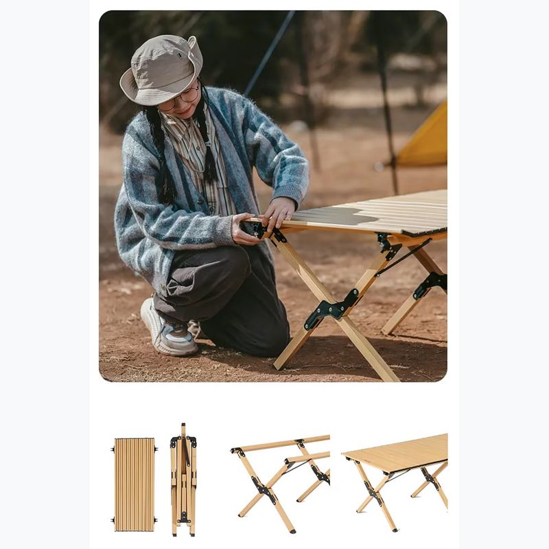 Stół turystyczny Naturehike Star Jane L01 XL wood 3