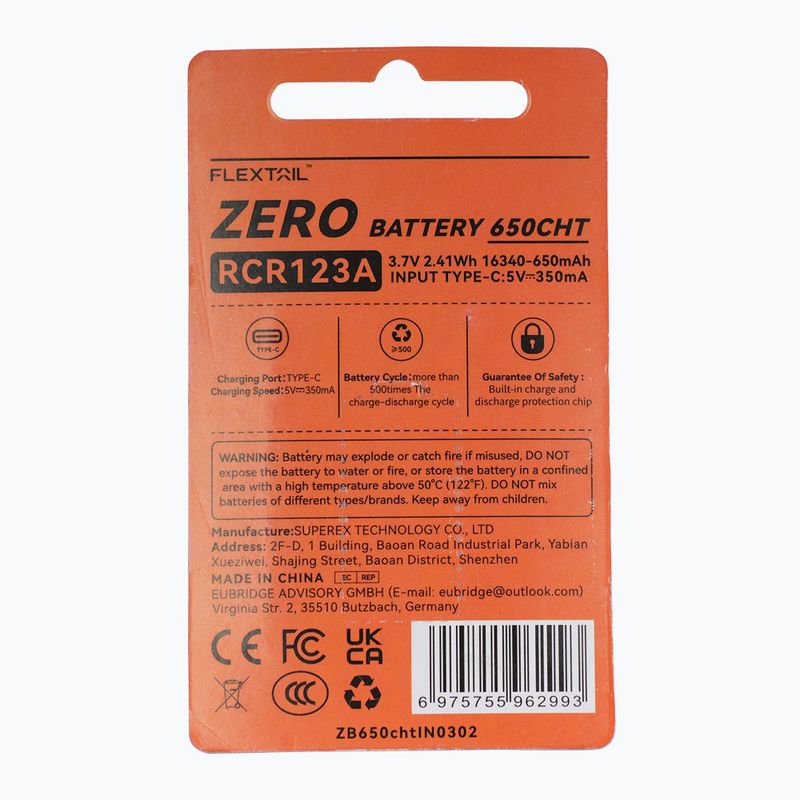 Akumulator FLEXTAIL Zero 650 Cht orange 5