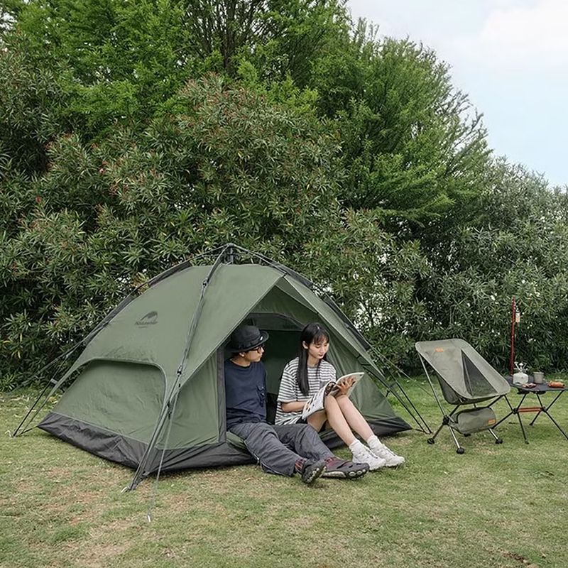 Namiot kempingowy 4-osobowy Naturehike Pop-Up 4 Automatic forest greeen 4