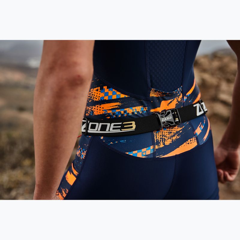 Pas startowy ZONE3 Racebelt - Neoprene Pouch black/white 4