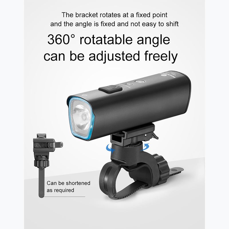 Lampka rowerowa przednia Rockbros V9M-1000 black 7