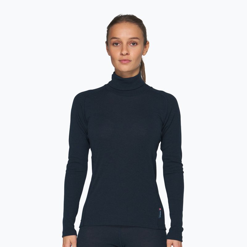 Bluza termoaktywna damska Devold Adventure Merino 190 High Neck ink