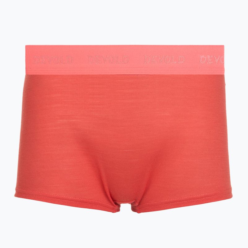 Bokserki termoaktywne damskie Devold Breeze Merino 150 Hipser 2 pack black/coral 2