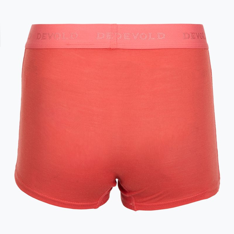 Bokserki termoaktywne damskie Devold Breeze Merino 150 Hipser 2 pack black/coral 4