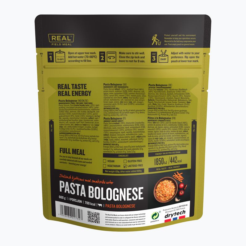 Żywność liofilizowana Real Turmat Makaron po Bolońsku 159 g 2