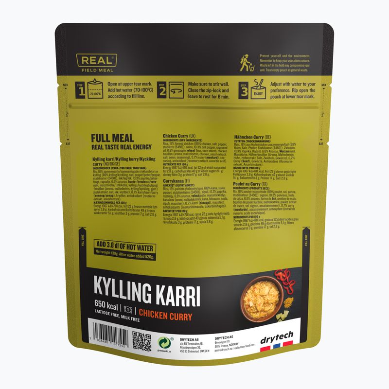 Żywność liofilizowana Real Turmat Curry z Kurczakiem 139 g 2