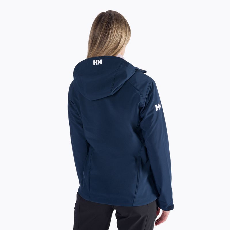 Kurtka softshell damska Helly Hansen Paramount Hood Softshell navy 3