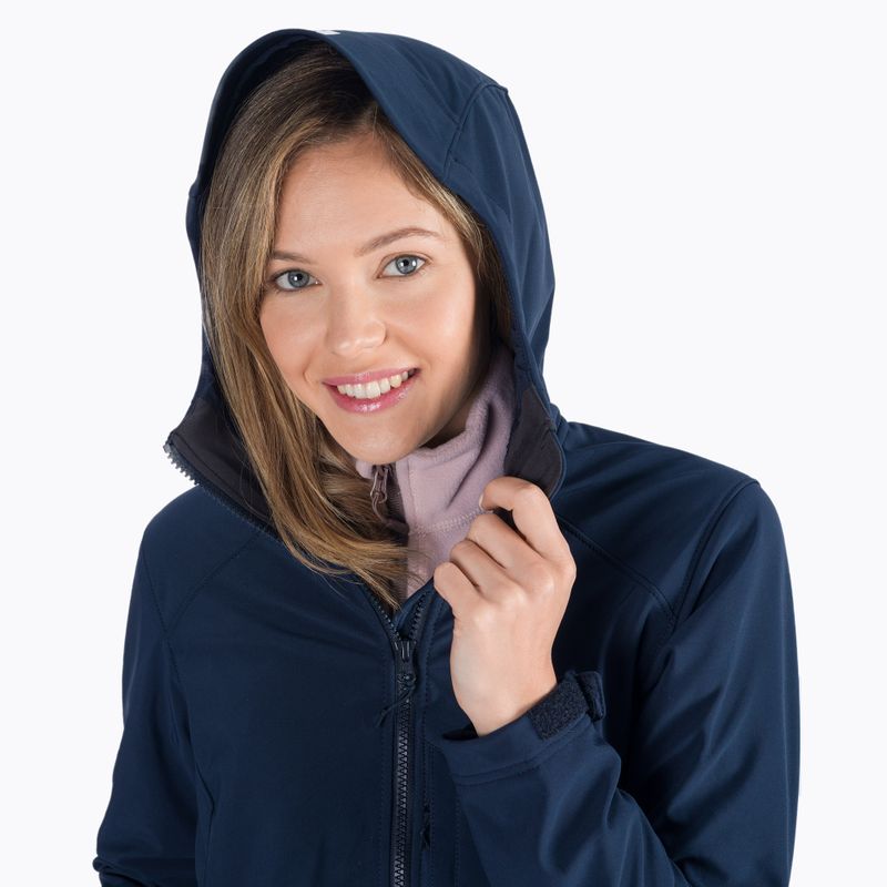 Kurtka softshell damska Helly Hansen Paramount Hood Softshell navy 5