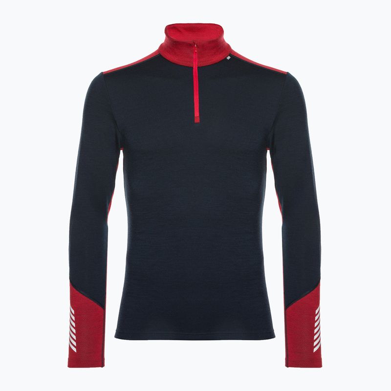 Bluza termoaktywna męska Helly Hansen Lifa Merino Midweight 1/2 Zip navy