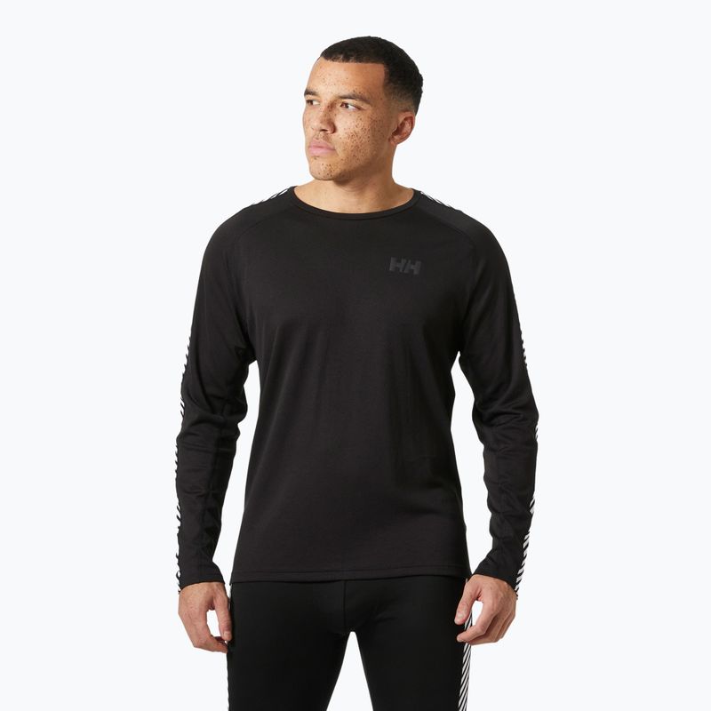 Bluza termoaktywna męska Helly Hansen Lifa Active Stripe Crew black