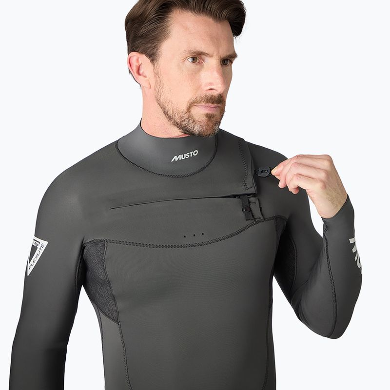 Pianka do pływania męska Musto Flexlite Dynamic 3/2 mm Shorty dark grey 7