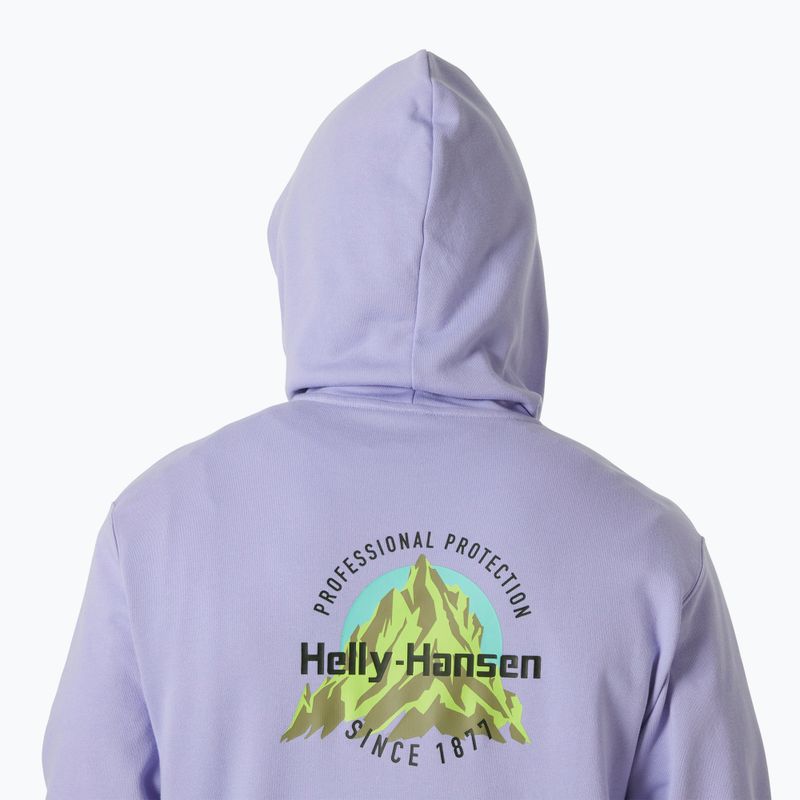 Bluza męska Helly Hansen Core Graphic Sweat Hoodie bright lavender 4