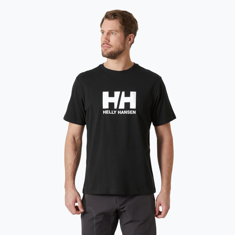 Koszulka męska Helly Hansen Logo 3.0 black