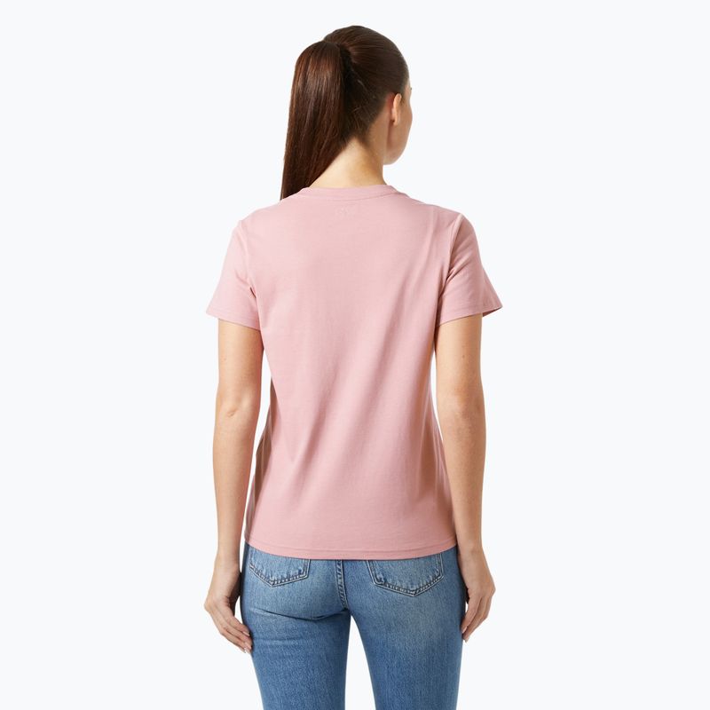 Koszulka damska Helly Hansen Logo 3.0 pink salt 2